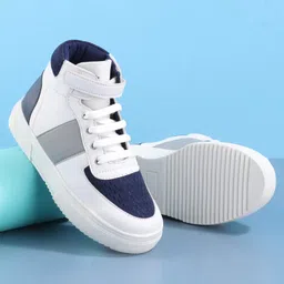 Pine Kids Lace Up Casual Shoes Color Block - White-picture-25