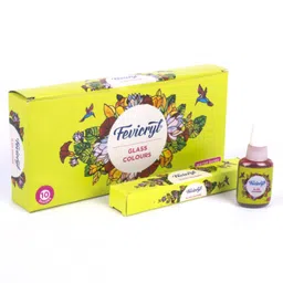 Fevicryl Water Based Glass Colors with Black Outliner - 115 ml image 1