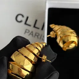 AKISON JEWELS Gold-Plated Quirky Studs Earrings-picture-10