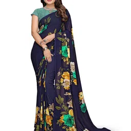 Moda Rapido Floral Poly Georgette Saree-picture-42