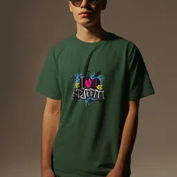 GRACE & JACK Men Typography Printed Round Neck T-shirt-picture-27