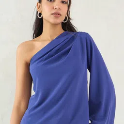 FEMMELLA One Shoulder Flared Sleeve Top-image-22