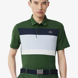 Lacoste Men Striped Polo Collar Applique T-shirt-picture-27