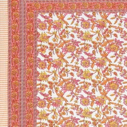 CLOTHOLOGY White & Yellow Floral 180 TC Bedsheet with 2 Pillow Covers image 4