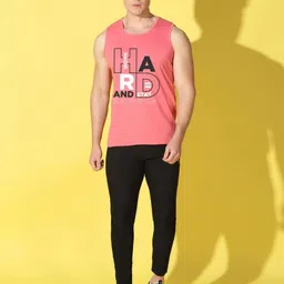 WOOSTRO Men Pack of 2 Typography Printed Raw Edge Slim Fit T-shirt image 3