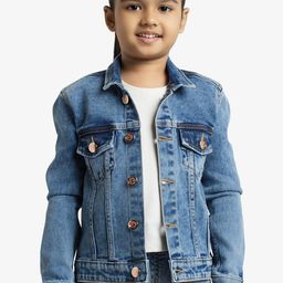 Ed-a-Mamma Girls Floral Outdoor Denim Jacket with Patchwork-picture-17