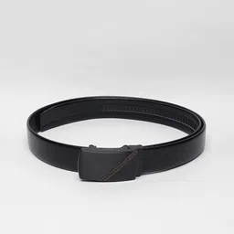 WINSOME DEAL Men Slider Buckle Closure Textured Formal Belt image 2