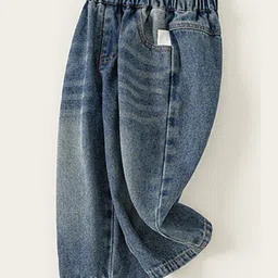 LULU & SKY Boys Wide Leg Mid-Rise Light Fade Stretchable Jeans image 2