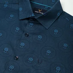 Allen Solly Men Geometric Printed Spread Collar Pure Cotton Formal Shirt image 2