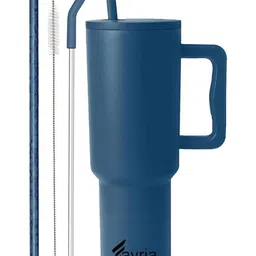 FAVRIA Blue Single Stainless Steel Solid Double Wall Vacuum Water Bottle-picture-25