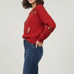 MARC LOUIS Embellished Woollen Top image 4