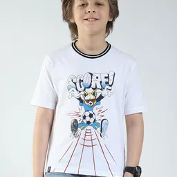Monte Carlo Boys Printed Pure Cotton Applique T-shirt-picture-56
