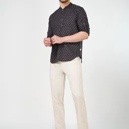 indus route by Pantaloons Men Geometric Printed Thread Work Kurta image 2