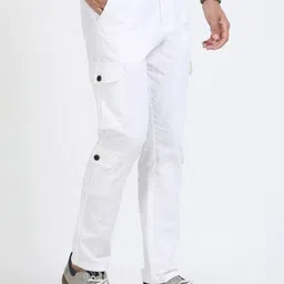 NEVER NEUD Men Relaxed Cargos Trousers image 2