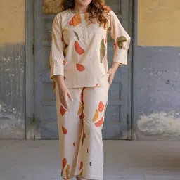 HERE&NOW Women Abstract Printed Co-Ords Set image 3