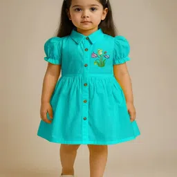 8 N STYLE Floral Puff Sleeve Fit & Flare Dress-picture-45