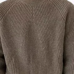 HERE&NOW Men Brown Long Sleeves Round Neck Pullover image 3