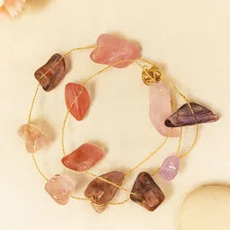 Bohey by KARATCART Gold-Plated Artificial Beaded Multistrand Bracelet-picture-10