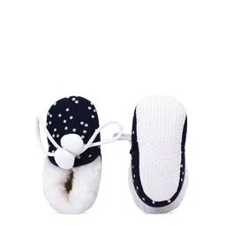 COCO CANDY Kids Pom Pom Polka Dot Booties image 3