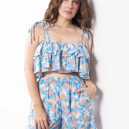 EROTISSCH Women Printed Shoulder Straps Swimming Dress-image-18