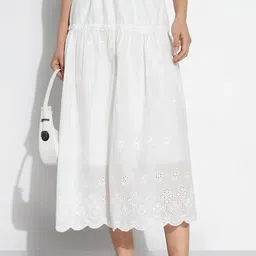 SHOWOFF Flared Midi Skirts image 5