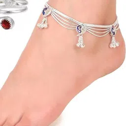 AamNa Enterprises Silver-Plated Anklet-image-86