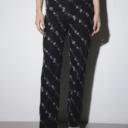 ONLY Women Straight Fit Mid-Rise Embroidered Jeans-image-14