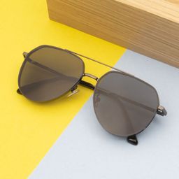 Ted Smith Unisex Aviator Sunglasses with Polarised Lens GATSBY_C1-picture-28