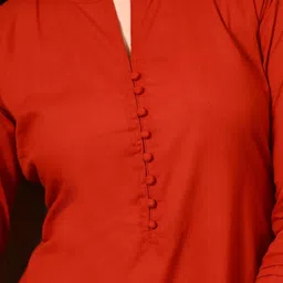 Lavantika Charming Mandarin Collar Pure Cotton Tunic With Trouser image 5