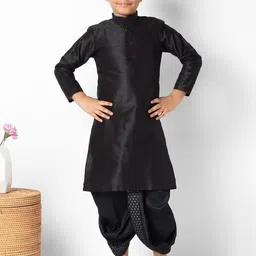 Uri and MacKenzie Boys Ethnic Motifs Regular Kurta with Dhoti Pants-picture-25