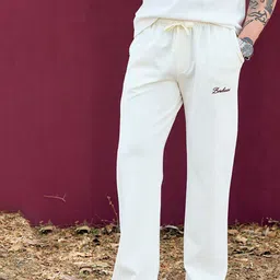 Snitch Bordeaux Off White Relaxed Fit Trouser image 5