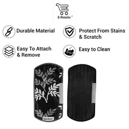 E-Retailer 7 Pieces Set Of 1 Refrigerator Top Cover 2 Fridge Handle Cover & 4 Fridge Mats image 4