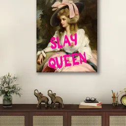 Myntra Elegant Homes White & Green 1 Piece Canvas Other Wall Paintings-image-91