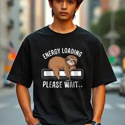 MaverIQ Men Graphic Printed Round Neck Cotton Oversized T-shirt-picture-43