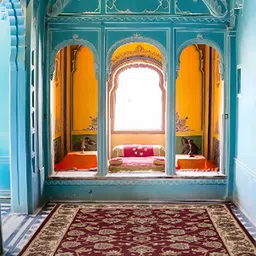 Sapana Carpet-Mats Maroon Traditional No Shredding Polypropylene Carpet image 1