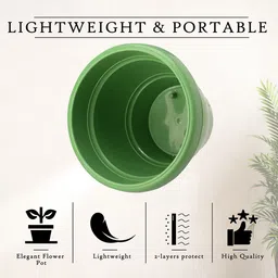 Kuber Industries Pack Of 4 Green Planters image 5