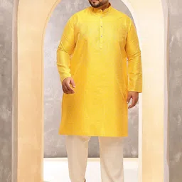SOJANYA PLUS Men Geometric Embroidered Kurta with Pyjama-picture-37