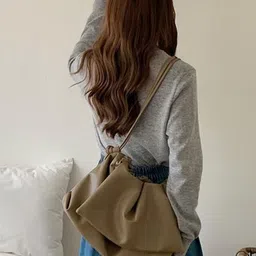 CORSICA PU Bucket Handheld Bag with Fringed-picture-33