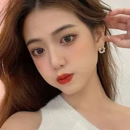 PolluxCraft Gold-Plated Artificial Stones Studded Contemporary Korean Studs image 3