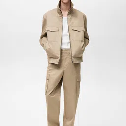 MANGO MAN Men Loose Fit Cargo Style Trousers image 5