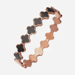 Jewels Galaxy Rose Gold-Plated Stainless Steel Bangle-Style Bracelet image 5