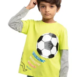 UNDER FOURTEEN ONLY Boys Printed Cotton T-shirt-picture-41