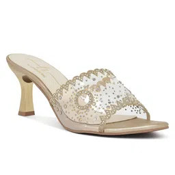 London Rag Women Embellished Block Heel Sandals-image-49