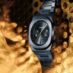 D1 Milano Men Brass Dial & Stainless Steel Strap Chronograph Analogue Watch CHBJ11 image 1