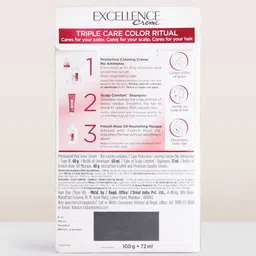 LOreal Paris Color Protect Shampoo 180ml & Excellence Creme Hair Color - Natural Brown 04 image 3