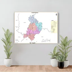 Wallpics White & Blue Printed Waterproof Self-Adhesive Wall Sticker-image-63