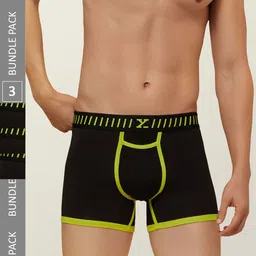 XYXX Men IntelliSoft Antimicrobial Micro Modal Pack of 3 Vibe Trunks XYTRNK3PCKN301-image-9