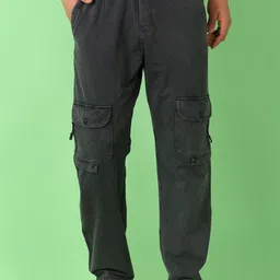 V-Mart Men Cotton Regular Fit Cargos Trousers-picture-31