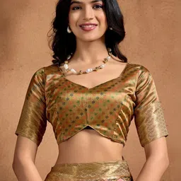 Bhagirath Fashion Floral Silk Blend Saree image 2