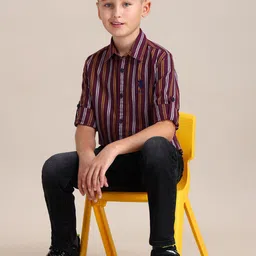 U.S. Polo Assn. Kids Boys Striped Pure Cotton Casual Shirt-picture-39